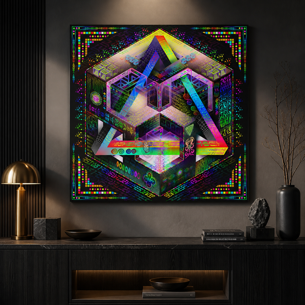 Prismatic Equation — stretched canvas print — hero-wall