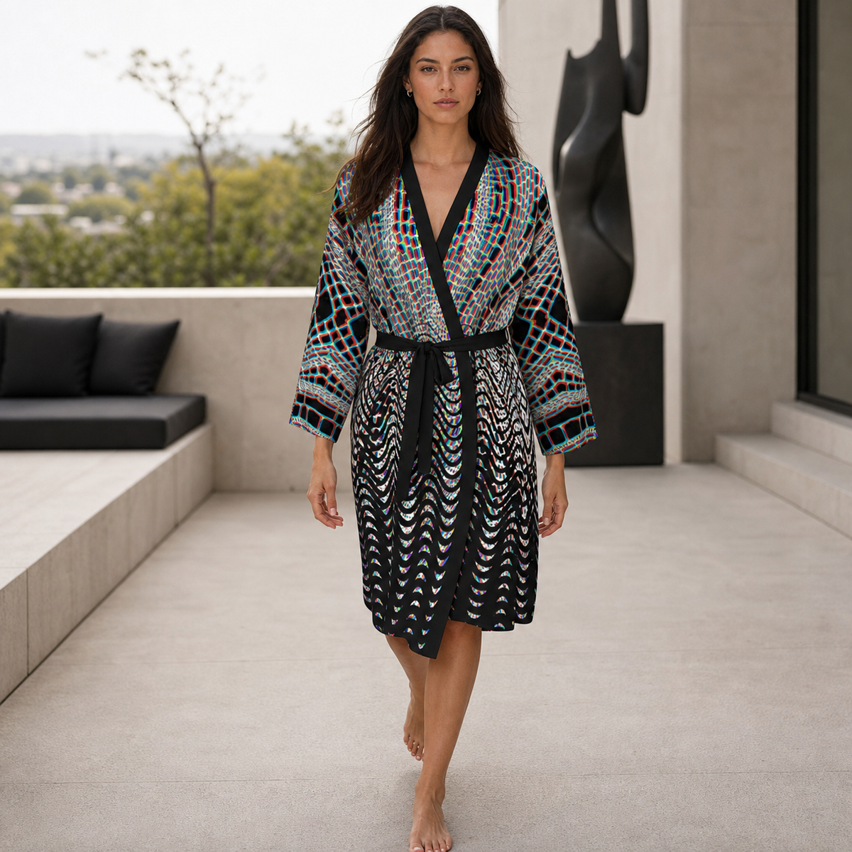 Organix Peignoir Kimono — lifestyle front