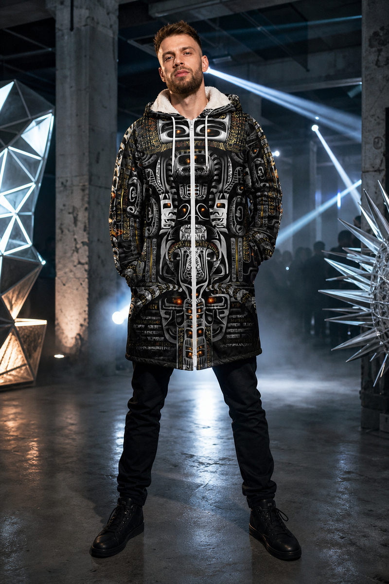 Blitzed Psychedelic Zipper Cloak — approved lifestyle view 01 — 01-hero-candidate