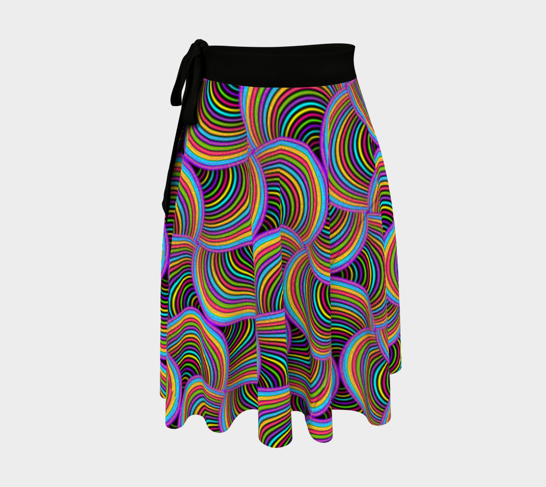 Sacred Seed Wrap Skirt, Sacred Seed Geometry Skirt, Asymmetrical Festival Clothing, Mystical Festival Fashion, Wearable Art