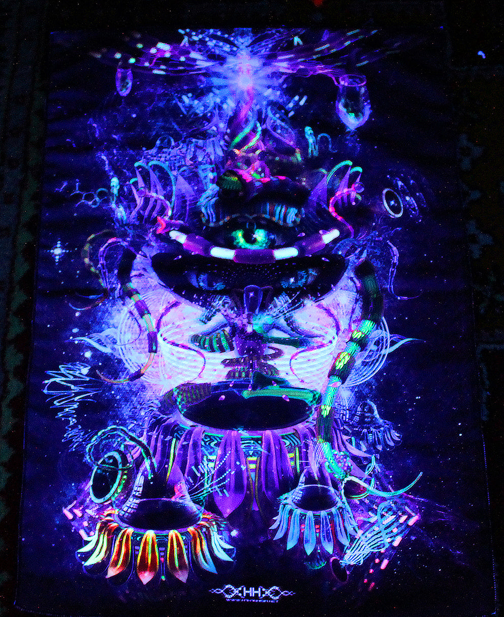 UV Active NEON Canvas Backdrop - Copelandian Paradigm
