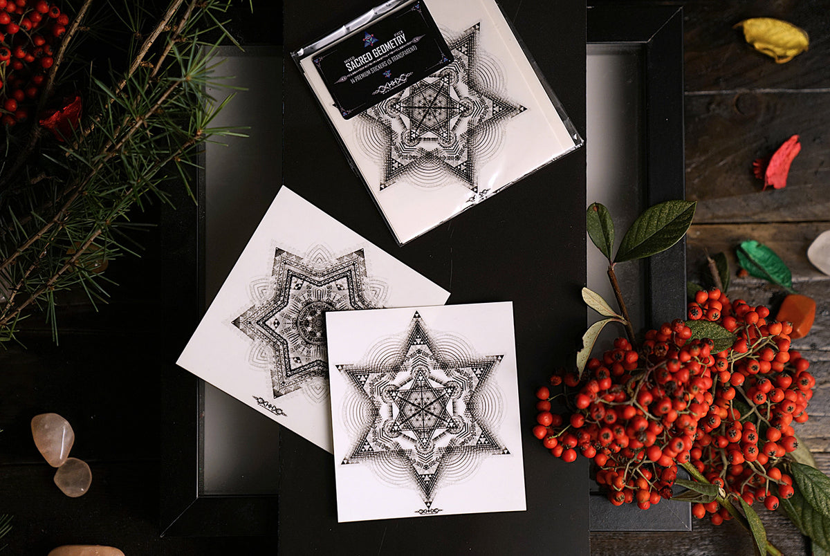 Transparent Sacred Geometry Sticker Pack