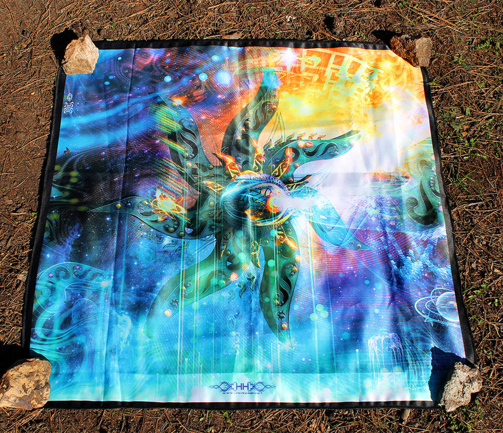 UV Active NEON Canvas Backdrop - Dynamo 77 x 77 cm