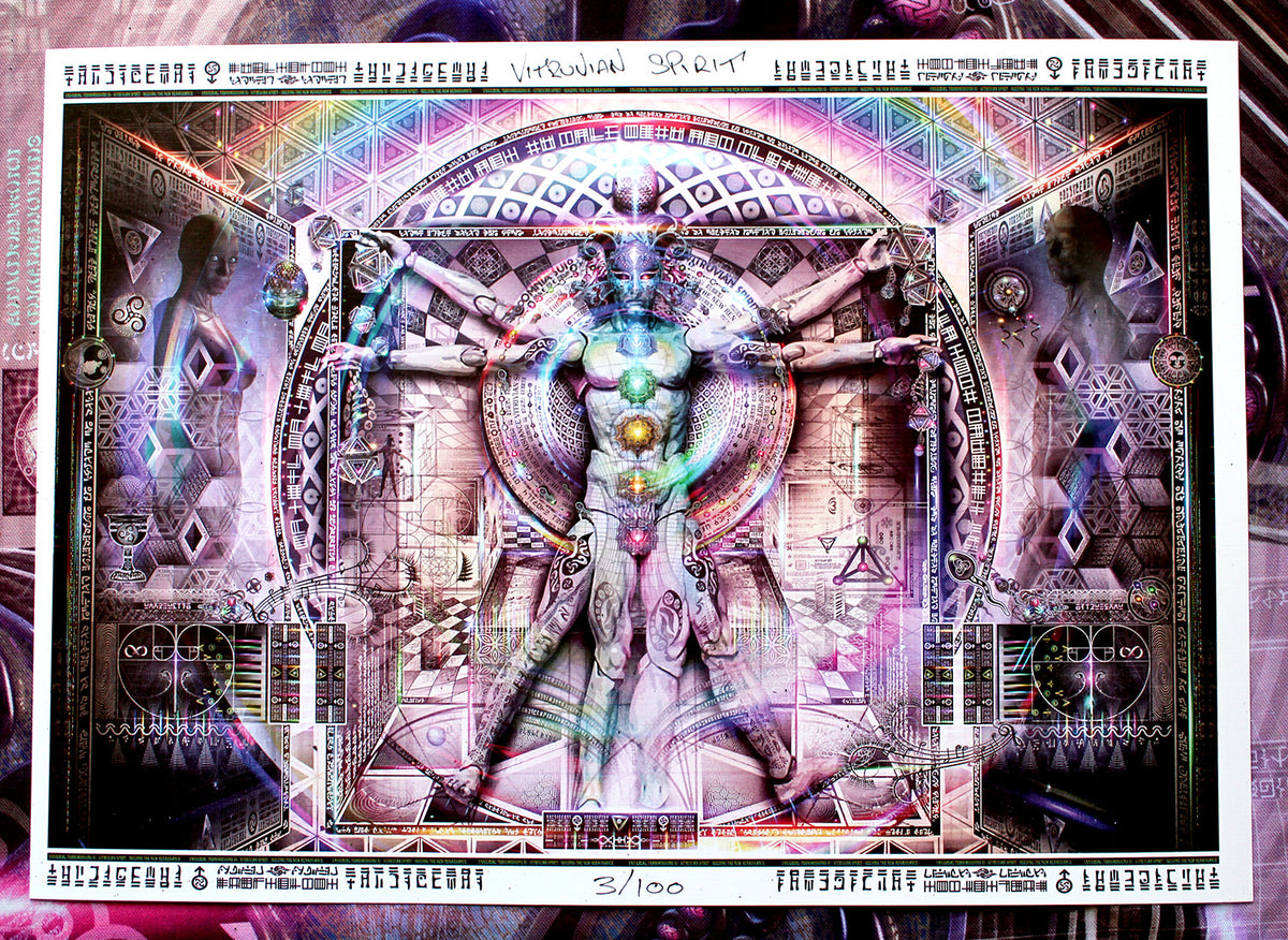 Limited Edition Archival Print of "Universal Transmissions XI: Vitruvian Spirit"