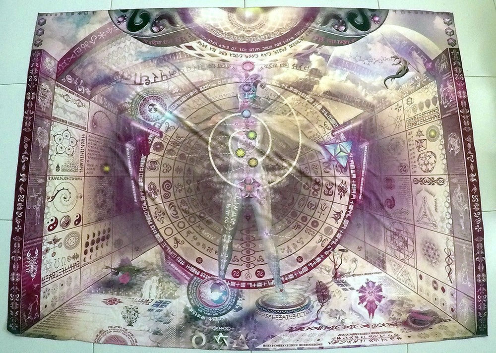 XL Lycra Tapestry / Backdrop of Recursive Pantheism