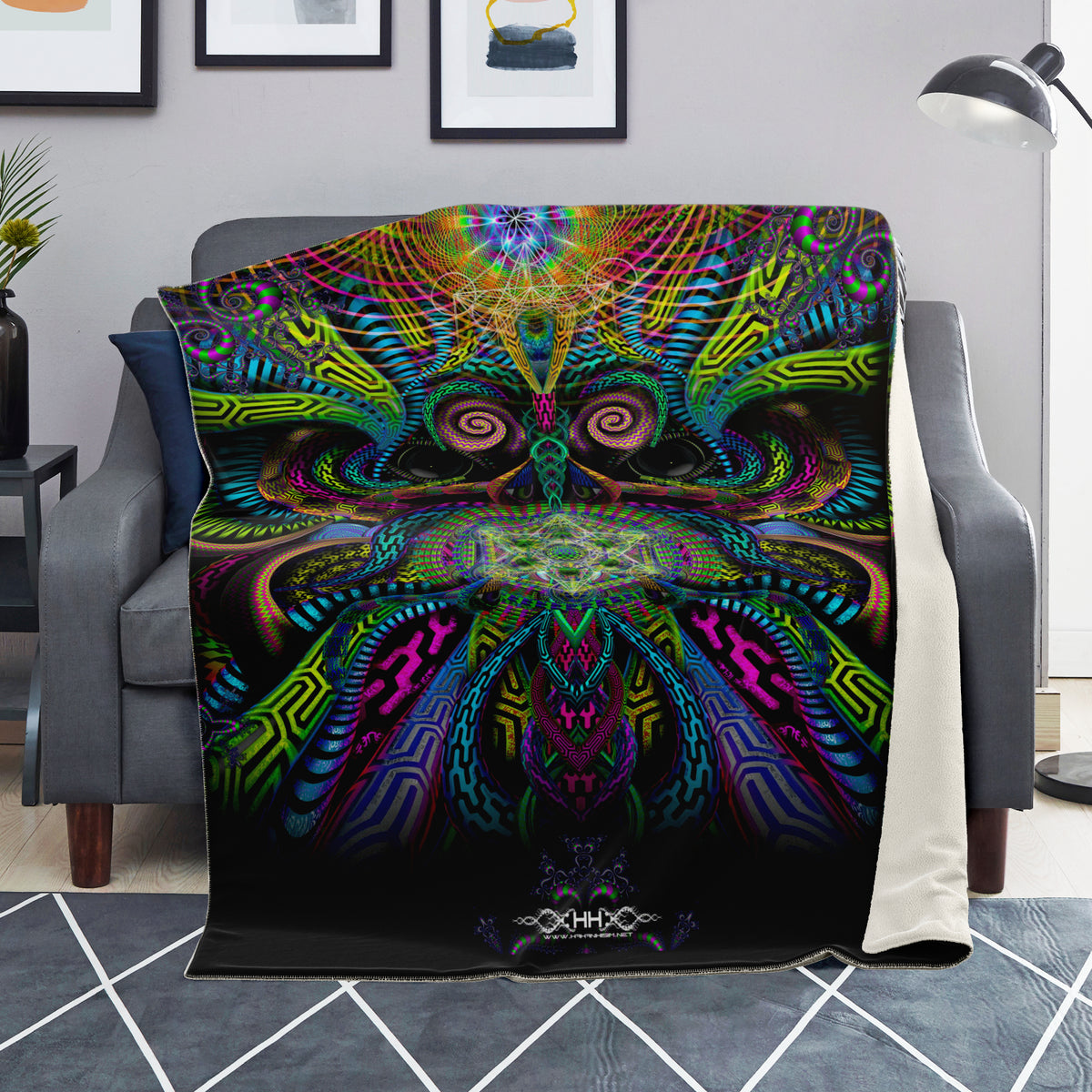 Primordial Presence Microfleece Blanket