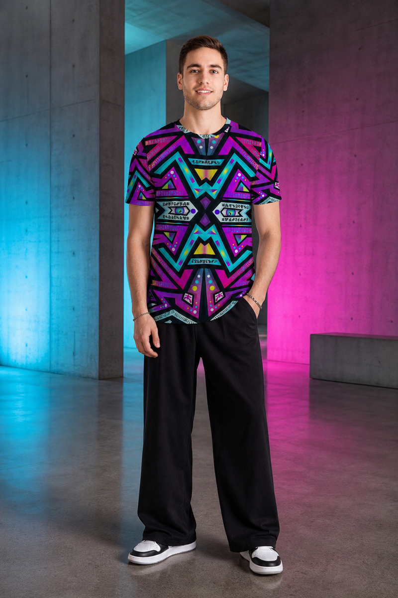 Lifestyle gallery — Mystic Mandala Unisex T-Shirt — view 1