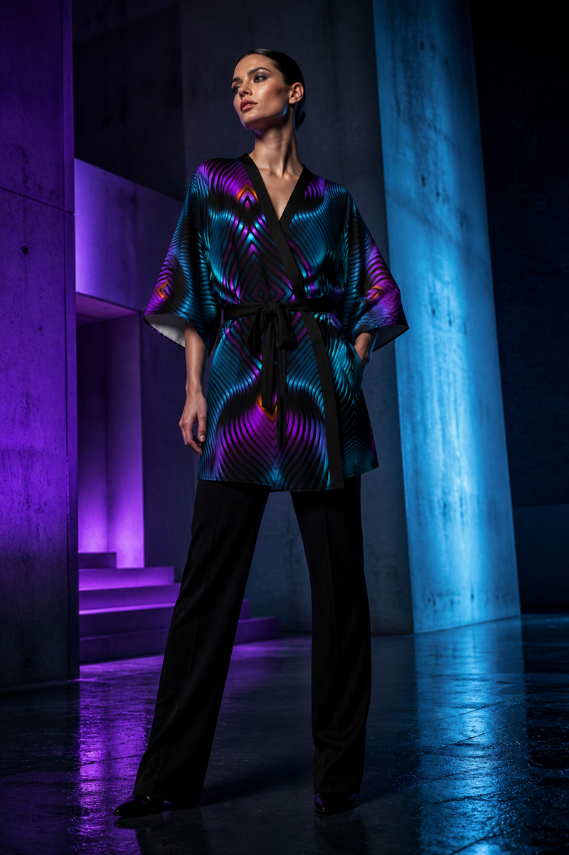 Lifestyle gallery — Xenoform Kimono Robe — view 1
