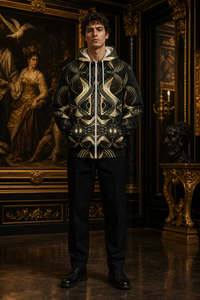 Golden Age | Microfleece Zip-Up Hoodie — lifestyle view 01 — 01-front-hero