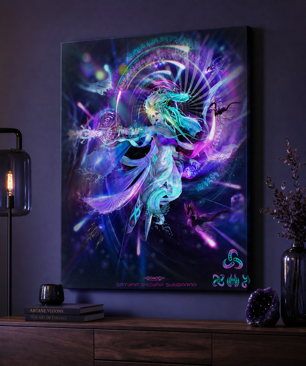 Satyam Shivam Sundaram — stretched canvas print — hero-wall