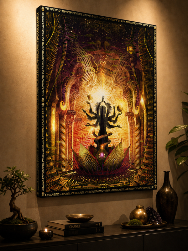 Temple of Scintillating Sights — stretched canvas print — hero-wall