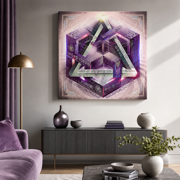 Translinguistic Equation — stretched canvas print — hero-wall