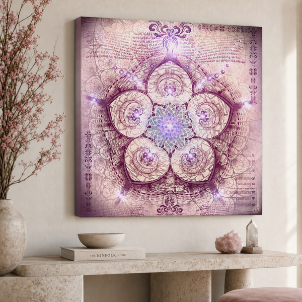 Indra's Net — stretched canvas print — hero-wall