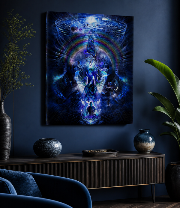 Cosmic Ascension — stretched canvas print — hero-wall