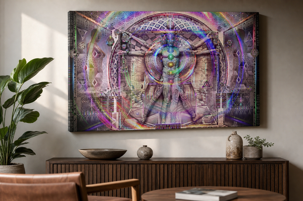 Vitruvian Spirit — stretched canvas print — hero-wall