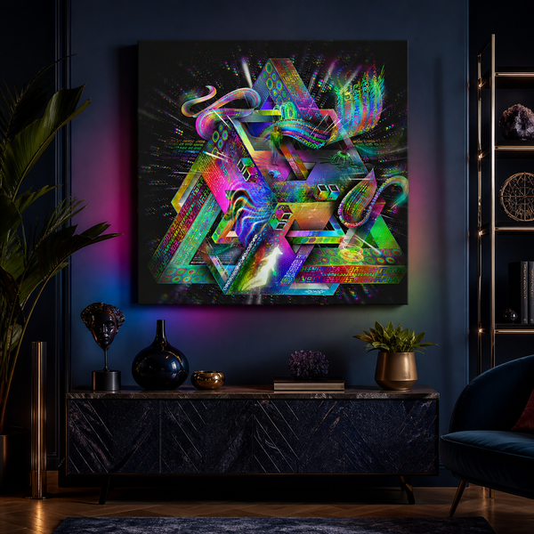 Innerstellar Telemetry — stretched canvas print — hero-wall