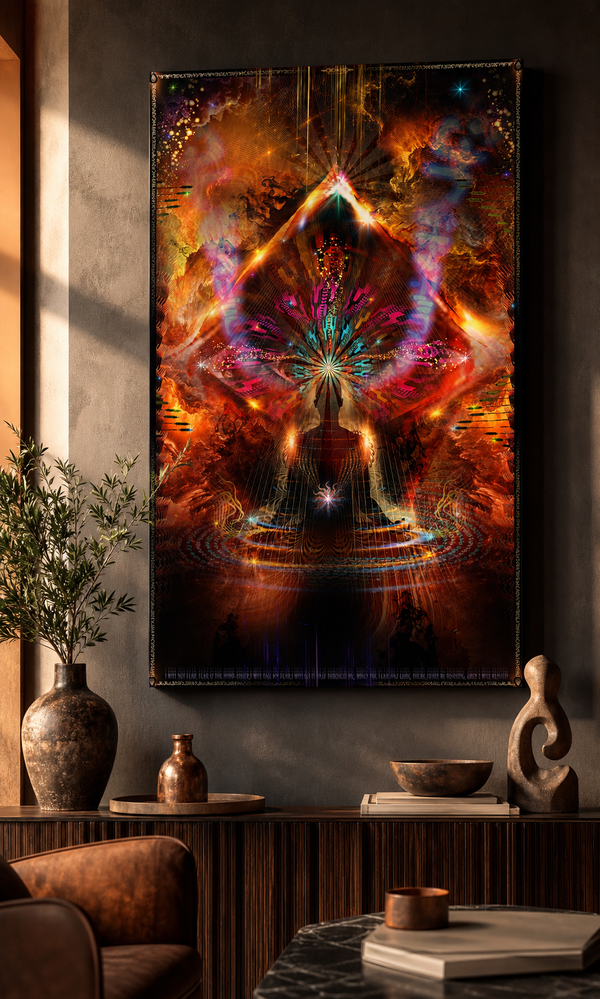 I Will Not Fear — stretched canvas print — hero-wall