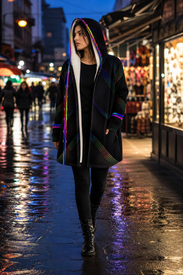 Lifestyle gallery — Solid Spectrum | Micro Fleece Cloak — view 1