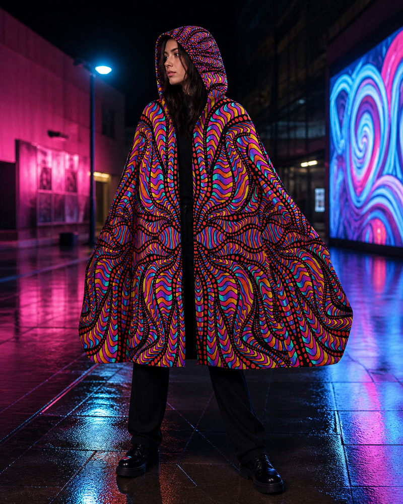 Approved lifestyle | Psychic Serpent | Micro Fleece Cloak | view 01 | 01_front_hero.png