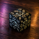 Xeno Frequency Hexahedron Art Cube, Limited Edition Psychedelic Rubix Style Collectible, Sacred Geometry Cube lifestyle 1