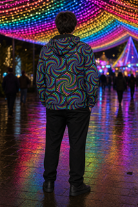 Vorhex Micro Fleece Zip Up Hoodie — lifestyle view 02 — 02-back-hood-down