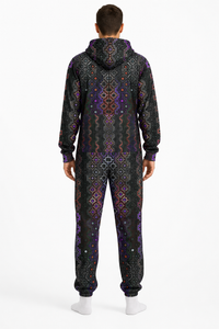 Twilight Healing Fashion Jumpsuit — lifestyle view 02 — 02-back-hood-down