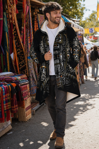 Blitzed Micro Fleece Cloak — lifestyle — textile-market candid
