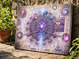 Spirit Chakra — stretched canvas print — garden-angle