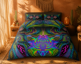 Primordial Bedding Set lifestyle — desert golden