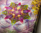 Venusian Flora — stretched canvas print — closeup-macro