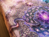 Spirit Chakra — stretched canvas print — closeup-macro