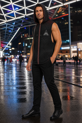 Singular Sight Hooded Tank Top — lifestyle view 03 — 03-side-public-light-canopy