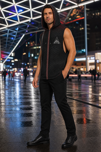 Singular Sight Hooded Tank Top — lifestyle view 03 — 03-side-public-light-canopy