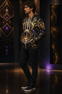 Witness Microfleece Ziphoodie — wearer-right three-quarter lifestyle view