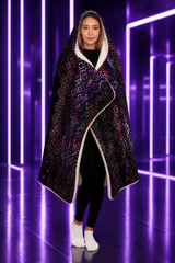 twilight healing hooded blanket — approved gallery view 03 (03-wearer-right-3q)