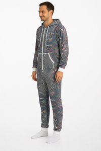 Prismatic Frequency Fashion Jumpsuit — lifestyle view 03 — 03-wearer-right