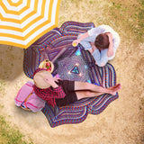 Approved lifestyle | Muladhara | Root Chakra Lotus Beach Towel | view 03 | 03_three_quarter_or_context.jpg