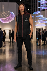 Singular Sight Hooded Tank Top — lifestyle view 04 — 04-three-quarter-front-kinetic-gallery