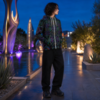 Tryptek Microfleece Ziphoodie — lifestyle three-quarter left view