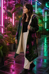 bio furnace micro fleece cloak — approved gallery view 04 (04-wearer-left-3q)