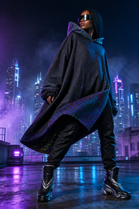Editorial campaign gallery — Prismaze X Starseed Revrsible Snug Hoodie — 04-wearer-left-campaign
