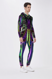 Mystic Temptation Men's Hooded Jumpsuit / Bodysuit / Onesie — lifestyle view 04 — 04-wearer-left