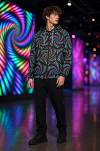 Vorhex Micro Fleece Zip Up Hoodie — lifestyle view 04 — 04-wearer-left