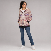 Wolfheart Micro Fleece Zip-Up Hoodie — wearer-left three-quarter lifestyle view