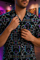 Prismatic Grid Button Down Shirt lifestyle image 4