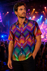 Twisted Button Down Shirt, projection music-event detail view