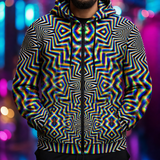 Lifestyle gallery — Chromadelic — zip hood and pocket detail