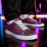 Rainbow Healing Low Top Sneakers lifestyle close-up — pop up afterparty