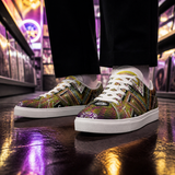 Manipura Plexus Low Top Sneakers lifestyle close-up — record store