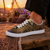 Manipura Plexus Low Top Sneakers lifestyle close-up — desert festival lounge